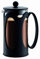 french press bodum kenya 10685 (1 l) black 21 cm 1 l logo