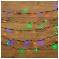 garland neon-night 303-059, 15 m, 120 lamps, multicolor/green wire logo