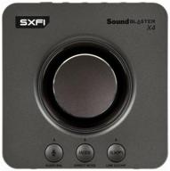 creative sound blaster x4 game amplifier/external sound card logo