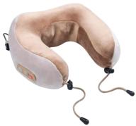 travel pillow, neck massager yamaguchi travel, beige logo