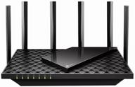 wifi router tp-link archer ax73, black логотип