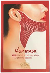 img 4 attached to Lamucha hydrogel lifting mask for the neck and chin V-Up Mask, 25 g, 3 pcs.