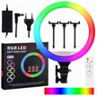 color led ring light with soft ring light mj-18 rgb (diameter 45 cm) and remote control logo