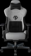 игровое компьютерное кресло anda seat t-pro 2, серый/чёрный логотип