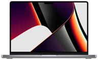 14.2" apple macbook pro 14 (2021) 3024×1964, apple m1 pro, 16 gb ram, 512 gb ssd, apple graphics 14-core, macos, mkgr3d/a, space gray, english layout logo