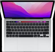 13.3" apple macbook pro 13 2022 2560x1600, apple m2, 8 gb ram, lpddr5, 256 gb ssd, apple graphics 10-core, macos, mnep3ll/a, silver, english layout логотип