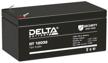 rechargeable battery delta battery dt 12032 12v 3.3 ah logo