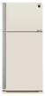 refrigerator sharp sj-xe59pmbe, beige logo