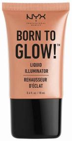 img 3 attached to NYX professional makeup Highlighter liquid Born To Glow Liquid Illuminator, gleam