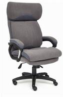 computer chair duke for the head, upholstery: textile, color: grey 29 logo
