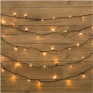 garland neon-night twinkle light, 4 m, 25 lights, warm white/green wire logo