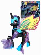 pony figurine princess luna, my litlle horse black/light, sound movable legs logo
