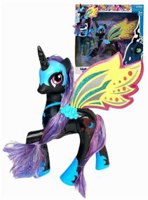 img 3 attached to Pony figurine Princess Luna, My Litlle Horse black/light, sound movable legs
