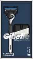 🪒 gillette fusion5 proglide flexball razor kit with exclusive chrome premium edition handle and gift stand logo