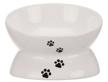 trixie bowl for cats paws 24798 150 ml white 0.15 l logo