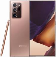 📱 samsung galaxy note 20 ultra 5g 12/256 gb smartphone: dual sim (nano sim and esim) in bronze logo
