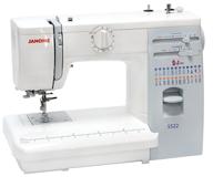 sewing machine janome 423s / 5522, white-blue логотип