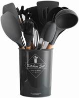 a set of hinges kitchen set silicone (11 pcs.) black logo