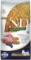 dry dog ​​food farmina n&d ancestral grain, lamb, with blueberries 1 pack. x 1 pc. x 7 kg (for small breeds) логотип