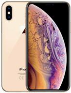 smartphone apple iphone xs max 256 gb, nano sim+esim, gold логотип