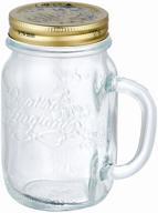 bormioli rocco storage jar quattro stagioni with handle, 415 ml, 415 ml, 7.8x13.6 cm logo