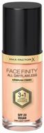 max factor facefinity all day flawless 3-in-1 emulsion, spf 20, 30 ml, 40 light ivory logo