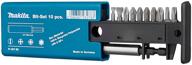 bit set makita p-16782, 11 pcs, blue logo