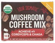 instant coffee mushroom coffee mix with cordyceps and chaga, in bags logo