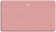 keyboard logitech keys-to-go pink usb wireless bt slim multimedia logo