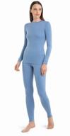 norveg soft thermal set for women blue ash, size s logo