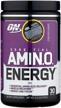 amino acid complex optimum nutrition essential amino energy, grapes, 270 gr. logo