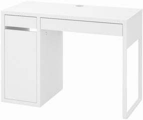 img 4 attached to IKEA desk MIKKE, WxDxH: 105x50x75 cm, color: white