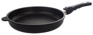 frying pan amt gastroguss amt532, removable handle, diameter 32 cm logo