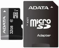 adata microsdhc 32 gb class 10, uhs-i, sd adapter logo