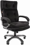 chairman 442 computer chair for executive, upholstery: textile, color: black logo