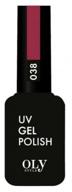 olystyle гель-лак для ногтей uv gel polish, 10 мл, 038 малиновый логотип