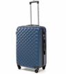 suitcase on wheels lcase phatthaya. medium m, abc plastic. travel suitcase on wheels for travel and trips. logo