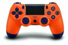 img 3 attached to Orange Wireless Gamepad Joystick 🎮 for PS4/PC - Enhanced Gaming Experience