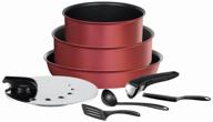 cookware set tefal ingenio performance l6598902 8 pr. red logo