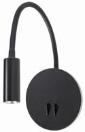 led sconce arte lamp electra a8231ap, 9 w, number of lamps: 1 pc., armature color: black, shade color: black logo