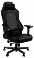 computer chair noblechairs hero gaming, upholstery: imitation leather, color: black/blue логотип