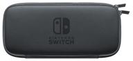 nintendo switch case and protective film gray logo