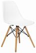🪑 white eames dsw solid wood/metal chair stool group logo