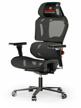 ergonomic computer chair (for gamers) eureka typhon, red logo