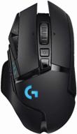 logitech g g502 lightspeed wireless gaming mouse, black logo