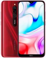 xiaomi redmi 8 4/64 gb global smartphone, ruby red logo