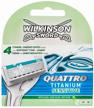wilkinson sword quattro titanium sensitive replacement cassettes, 2 pcs. logo