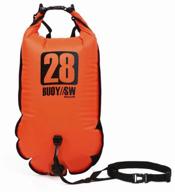buoy bag for swimming in open water with a pocket swimroom "buoy bag 28l", 28 liters, orange logo