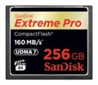 memory card sandisk extreme pro cf 160mb/s 256 gb vpg 65 udma 7 logo