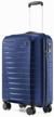 suitcase ninetygo, polycarbonate, polypropylene, waterproof, hard bottom, corrugated surface, 65 l logo